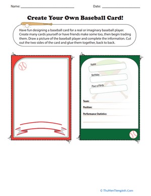 Create Your Own Baseball Card!