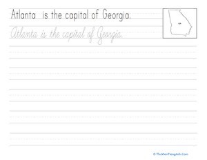 Cursive Capitals: Atlanta