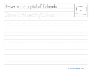 Cursive Capitals: Denver