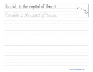 Cursive Capitals: Honolulu