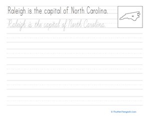 Cursive Capitals: Raleigh