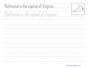 Cursive Capitals: Richmond
