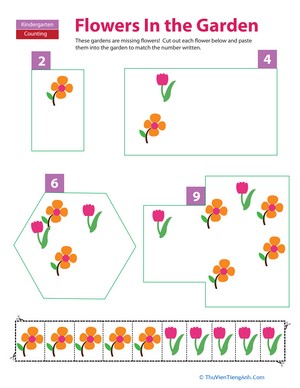 Cut and Paste Counting: Flowers