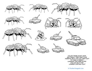 Cut and Paste Playsets: Giant Ant Attack!