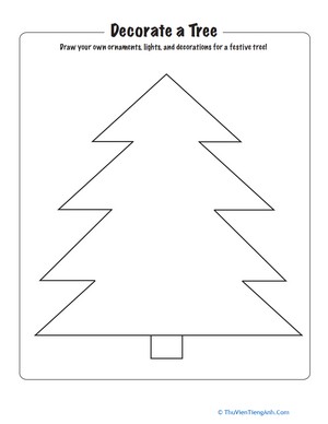 Christmas Coloring: Decorate a Tree