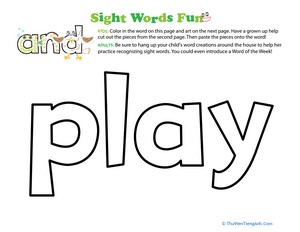 Spruce Up the Sight Word: Play