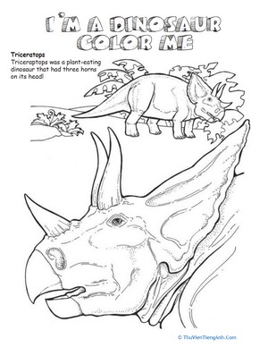 Triceratops Coloring