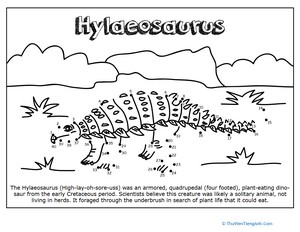 Dino Dot to Dot: Hylaeosaurus