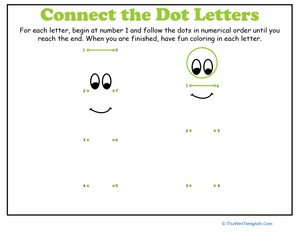 Dot-to-Dot Alphabet: I
