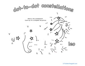 Dot to Dot Constellation: Leo