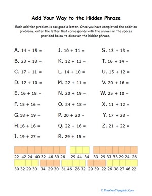 Double-Digit Addition Practice