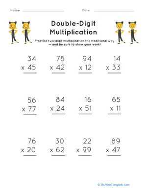 Double-Digit Multiplication