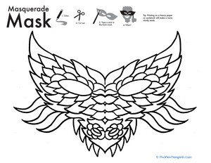 Dragon Mask Coloring