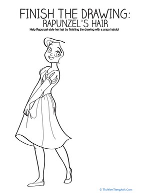Draw Rapunzel’s Hair