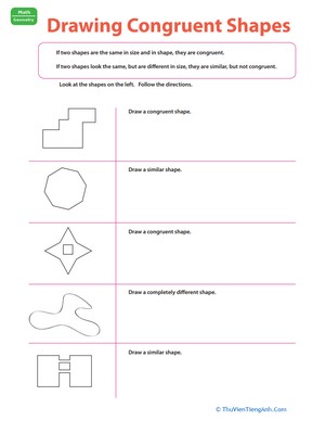 Drawing Congruent Shapes