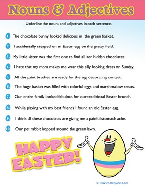 Easter Noun & Adjectives #2