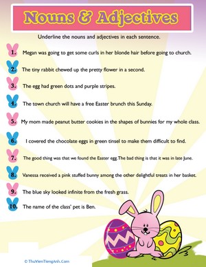 Easter Noun & Adjectives #5
