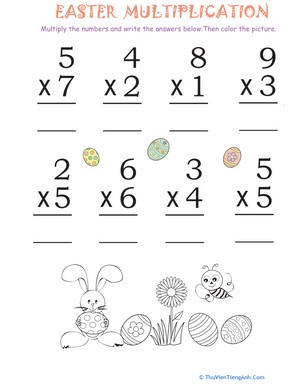 Easter Math #5: Multiplication