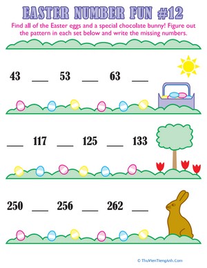 Easter Number Fun #12