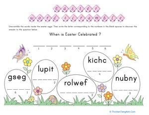 Unscramble Easter Words!