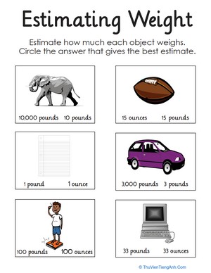 Estimating Weight