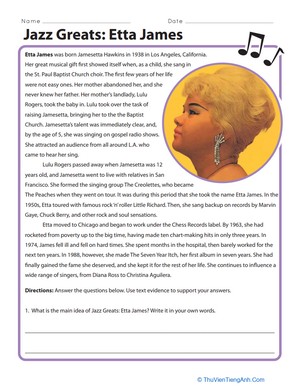 Jazz Greats: Etta James