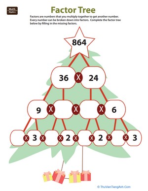 Fill in the Factor Tree