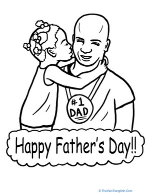 Father’s Day Coloring Page