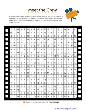 Film Crew Word Search