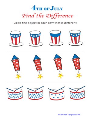 Spot the Difference: 4th of July