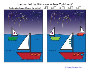 Find the Differences: 4th of July