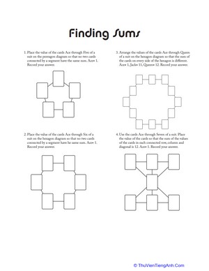 Math Puzzle: Finding Sums