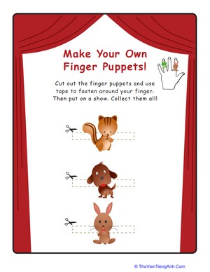 Furry Friend Finger Puppets