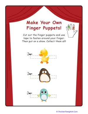 Baby Bird Finger Puppets