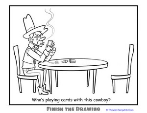 Finish the Drawing: Who’s This Cowboy’s Opponent?
