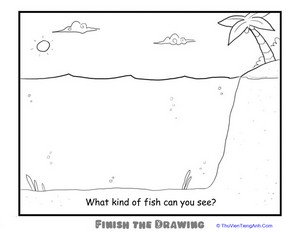 Finish the Drawing: What Kind of Fish Can You See?
