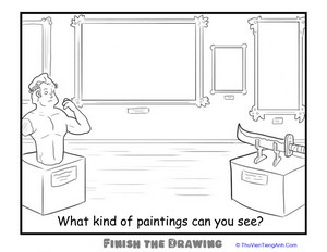 Finish the Drawing: What Kind of Paintings Can You See?