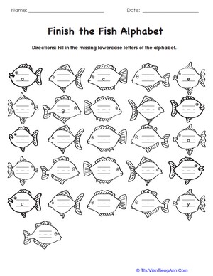 Finish the Fish Alphabet