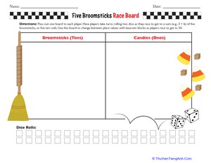 Five Broomsticks Race Board