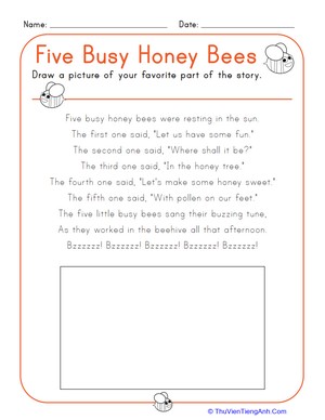 Five Busy Honey Bees