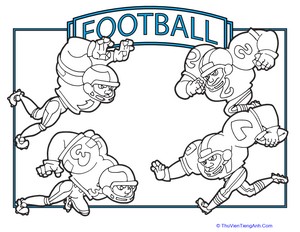 Football Team Coloring Page