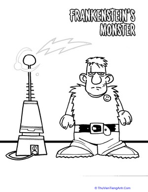 Frankenstein’s Monster Coloring Page