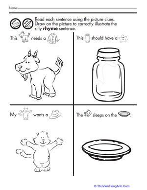 Fun with Rhymes: Read and Draw