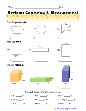 Geometry & Measurement Review
