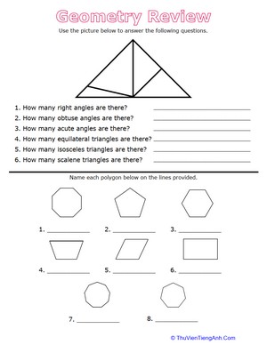 Geometry Review: Angles and Polygons