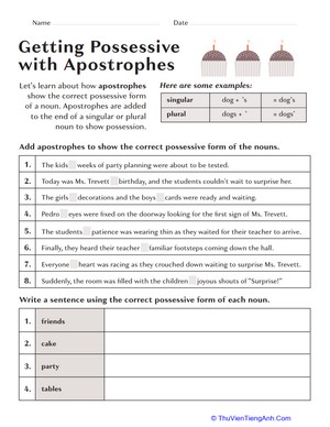 Getting Possessive with Apostrophes