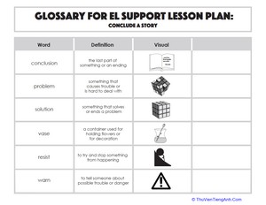 Glossary: Conclude a Story