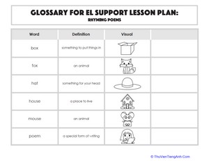 Glossary: Rhyming Poems