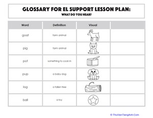 Glossary: What Do You Hear?
