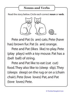 Grammar Story: Pete and Pat